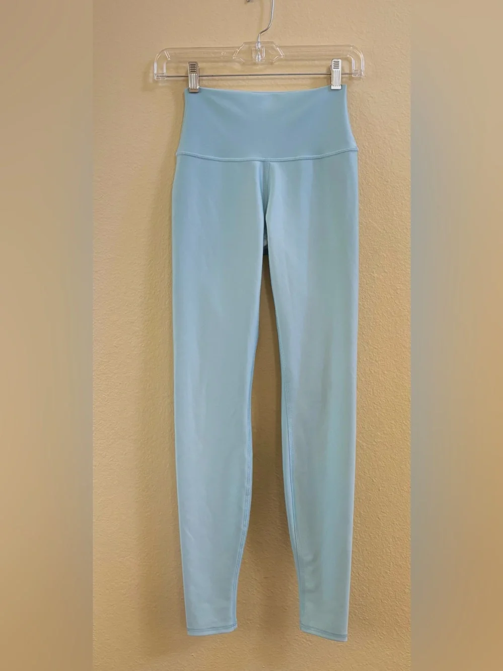 Alo Yoga Airlift 7/8 High Waist Leggings Chalk Blue Compression Pants XS